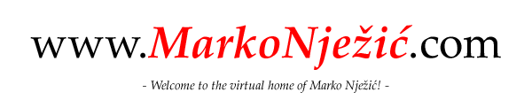 Welcome to the virtual home of Marko Njezic!